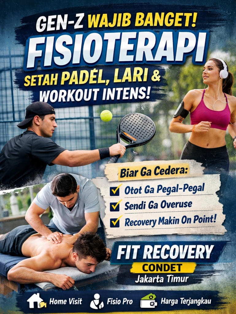 Gen-Z Wajib Banget Fisioterapi Setelah Padel, Lari, dan Workout Intens jja